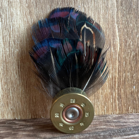 Feather button hole