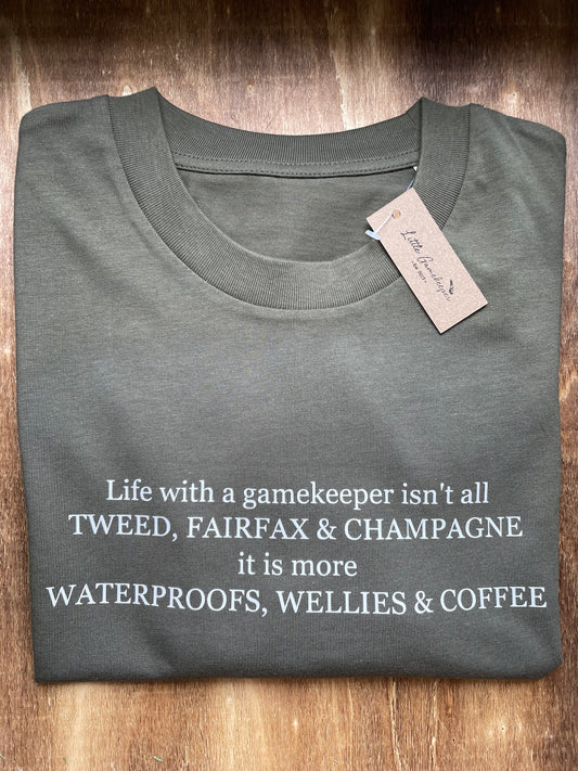 'Tweed, Fairfax & Champagne' ladies t-shirt