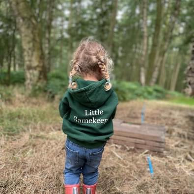 Personalised Little Gamekeeper hoodie